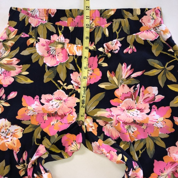 LOFT Floral Lightweight Wide Leg Pants (M) - Picture 7 of 14